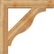 Ekena Millwork Funston Block Rough Sawn Bracket w/ Offset Brace, Western Red Cedar, 8"W x 42"D x 42"H BKT0806X42X42FST05RWR - alternate 2